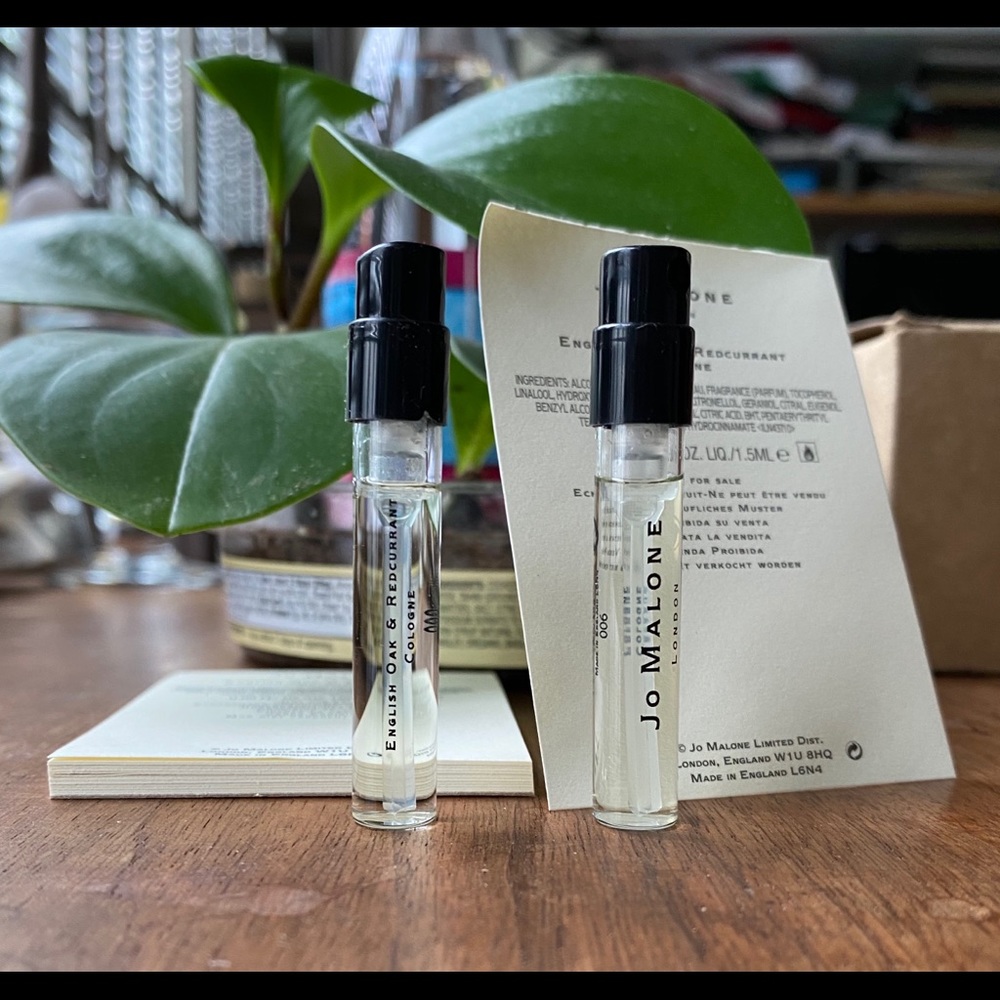 Jo Malone English Oak & Redcurrant 1.5 ml vial duo